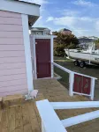 The Pink cottage on West Beach, water front , short walk to beach
