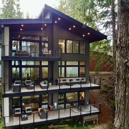 Brand new! Modern Lake Whatcom View home