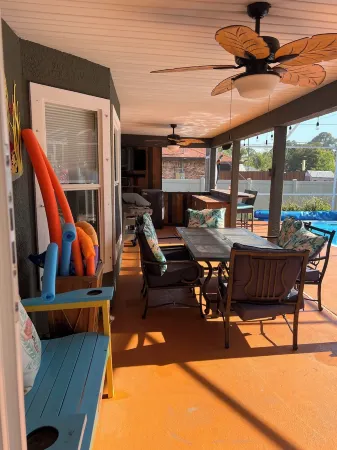 Short drive to the beach, or stay by the pool.