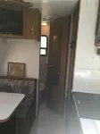 Small camper in the country
