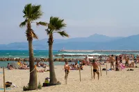 Les marines du Roussillon n 32 swimming pool tennis boules court 100m from the sea