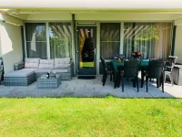 Holiday home at a copse and small lake, close to the beach