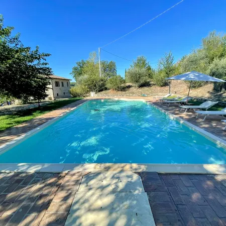 Detached Villa with Games Room, Pool, and Panoramic Views in San Damiano