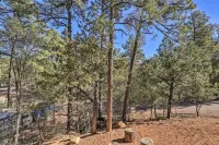 Fall Season at Our Cabin Home Backing Preserve with Deck, Grill and Gas Fire Pit