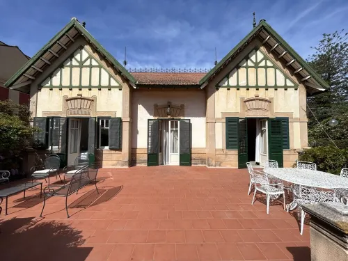 Art Nouveau style villa facing Mondello beach