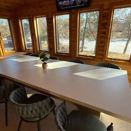 Spacious Lakefront Home with Nostalgic Charm, Wifi, AC and a Boat Dock