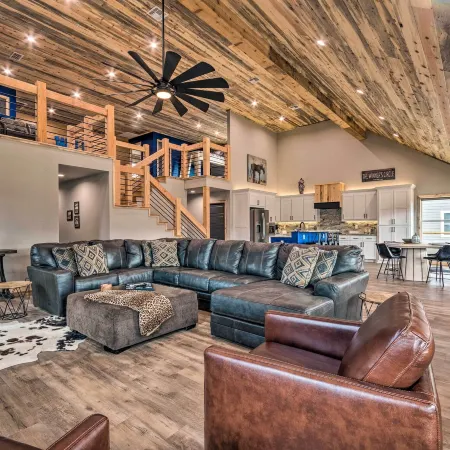 Upscale Riverfront Home w/ Beach & Fire Pit!
