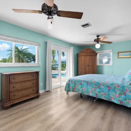 Waterfront Home with a Large Dock, Pool, and Deck Area. Can Accommodate Pets.