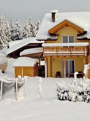 Villa with terrace, sauna near the border triangle