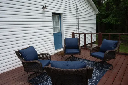 Cozy country home with a beautiful creek at the back of the property.