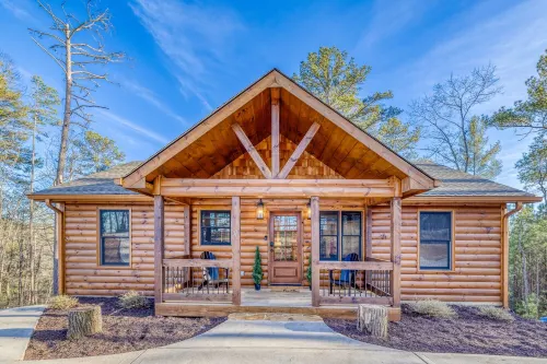 Ellijay Escape: Hot Tub, Fireplace, Peaceful Views