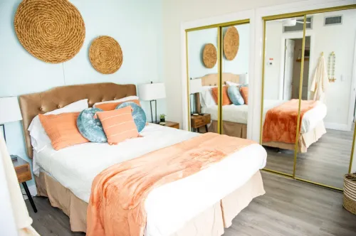 Enjoy sunny water views from your private lanai.  Steps to Madeira Beach.