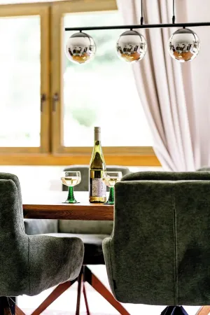 birds-nest holiday home palatian forest balcony wood stove