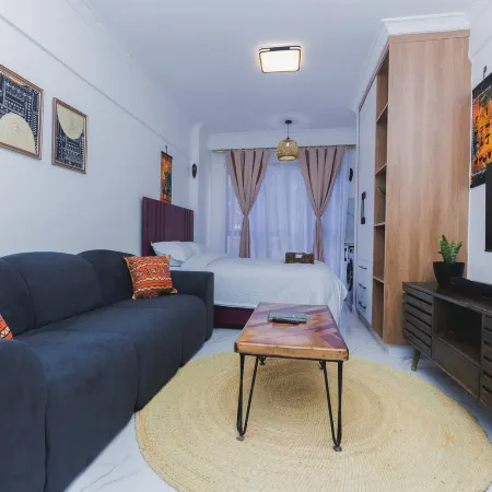 Stylish Studio in Smart Homes Kilimani,Yaya Centre Nairobi,Gym and free parking Отели рядом с достопримечательностью «Торговый центр Yaya Centre»