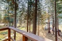 Spacious Deck and Cozy Pellet Stove - Charming Mountain Cabin Retreat