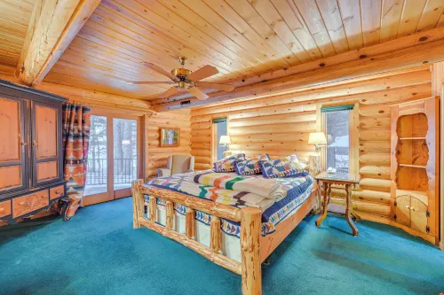 Lakefront Cabin w/ Sauna & Dock in Webster! - 3-Star