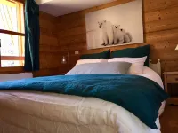 T4 grd standing Pra Loup 1600 private park 50m tracks / tourist office