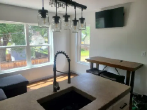 Stay just 5 minutes from downtown in this spacious 1-bedroom retreat.