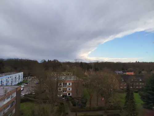 Fitters' apartment Dormagen above the rooftops. Hotels in Dormagen