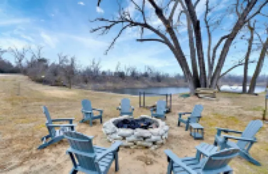 Private Lake Resort house w swimming, fishing, beach access, sand dune ATV Park