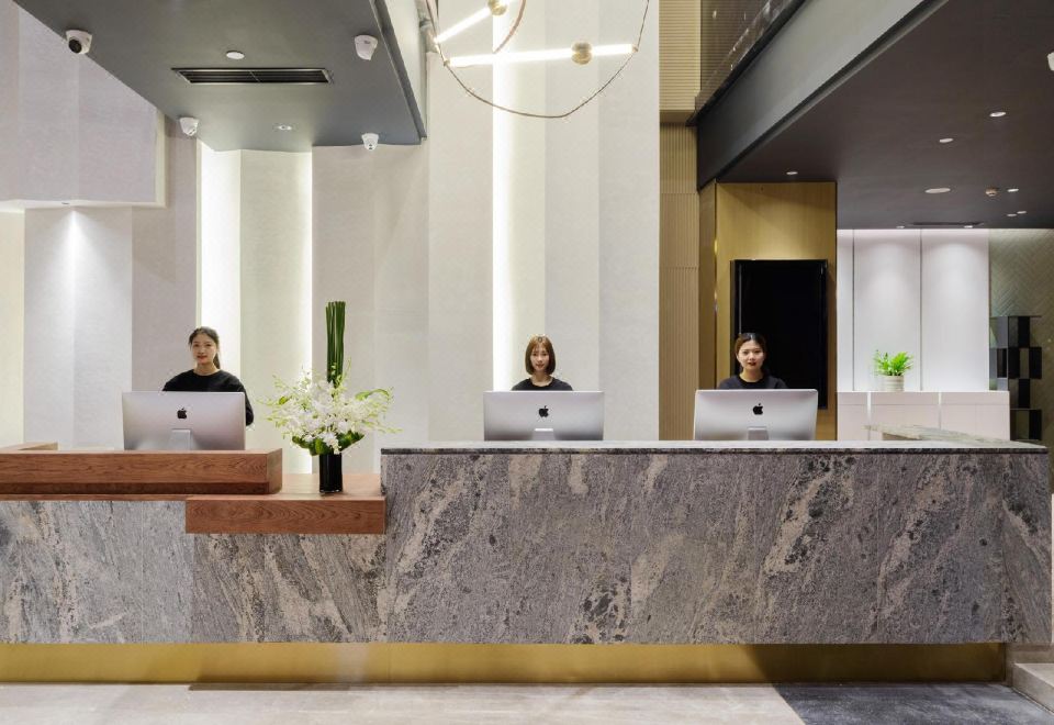 베이징 중관춘 지역의 거리 풍경