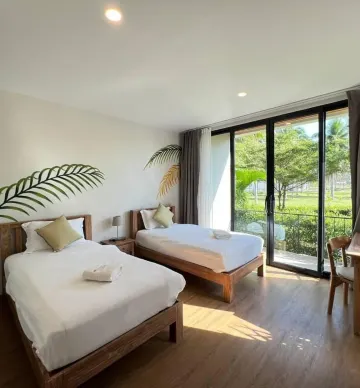 ห้องเตียงแฝด พร้อมระเบียง