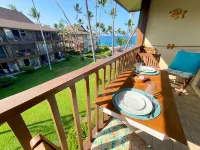 Kona Isle B34 - Ocean View, Top Floor with Full AC. Peaceful Oceanfront Complex.