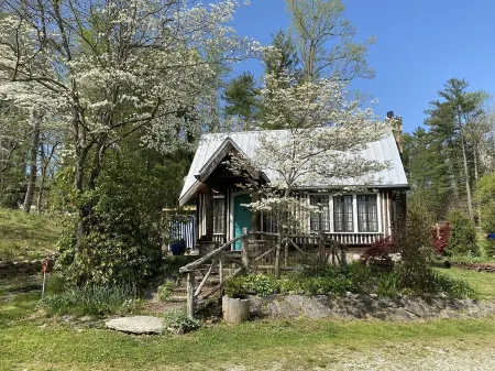 Authentic NC Log Cabin~Pond View~Hot Tub~Fresh Eggs