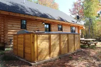 RIVER RENTAL NEW LOG CABIN-POOL SPA ON THE PAINT RIVER-DOCK-CANOES FISH GOLF ORV