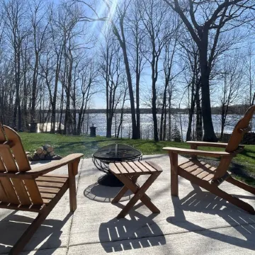 Ferguson Farmhouses on Oak Lake with 176 feet of shoreline in Kerrick Minnesota.