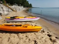 Private beach location