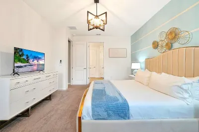 15 BR/17BA Resort Villa - EV Charging! Themed Rooms! Games! Theater! Pool!