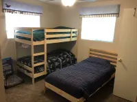 Paradise Cabin in the Pines<br>Comfortable Patios and porch swing <br>Watch kids play