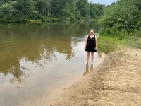 A Stream  runs through it. Comfy little cabin with a stream by your bedroom. Hotels in Oscoda County