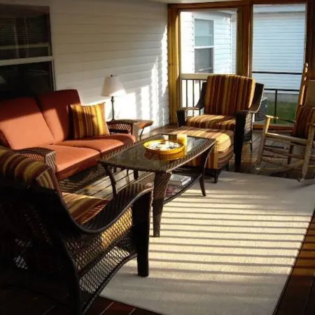 Screened in back porch is a haven!