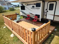 Riverside Camper in Mavillette - Cozy and Modern Hotele w: Clare