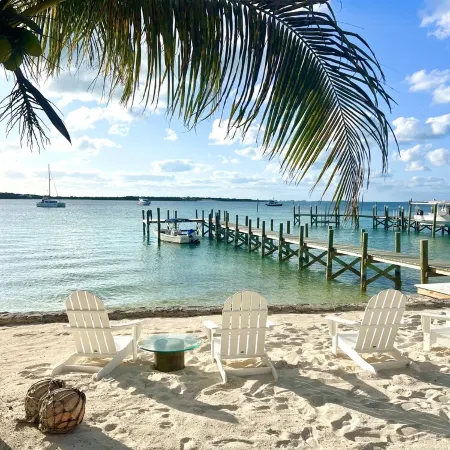 Beachfront House  Private Dock & Beach Tahiti Beach House - Hope Town  5 STAR
