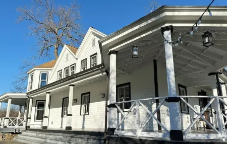 The George is an elegant restored home in the Hudson Valley