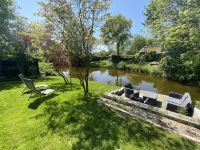 Beautiful located on water terrace, large dobble room at ground level, good WLAN