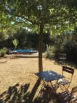 Roulotte with air conditioning and private pool in Tourtour