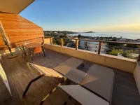 2-person apartment with panoramic sea view over the Gulf of Ajaccio