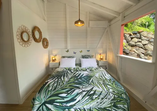 Lodge Traditionnel et sa Piscine vue mer des Caraïbes