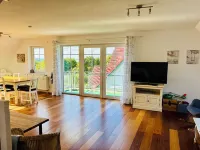 Modern vacation apartment with Baltic Sea view and balcony for 6 people