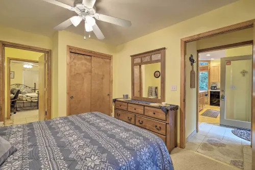 Walk to Big Trees State Park: Cabin w/ Deck! - Pet friendly