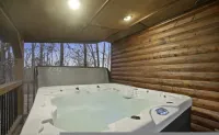 Three Bears Pet-friendly Cabin With Heated Pool Near Hochatown Mountain Views Sleeps 10 - 4-Star