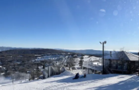 Winter is here! We are very close to the slopes.