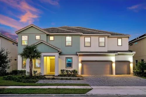 Spacious Bowling Villa,  Lake Views, 14 Bdr/14bath, close to Disney, Sleeps 38