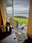 Oceanfront Studio with King Bed, Hot Tub & AC