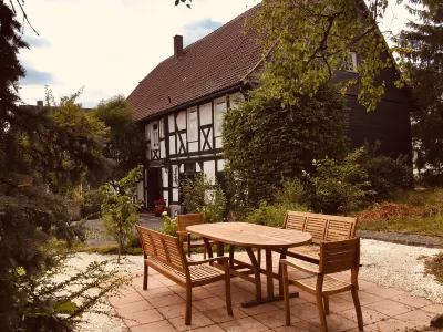 Musikhaus Medebach. This historic house is in the village in Hochsauerland.