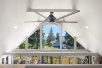 Renovated A-frame with water view